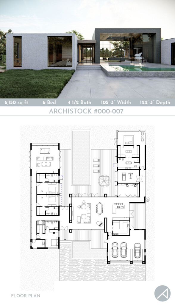 1 Story Modern Minimalist House Design Modern Minimalist House  - Modern House Plan 1 Floor