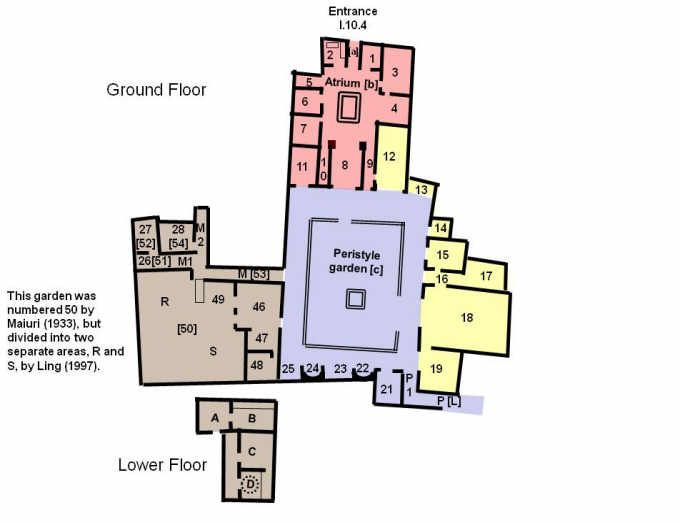 11004 Plan House Of Menander Silver Treasure Links To Photos Of Each  - House Of Menander Floor Plan