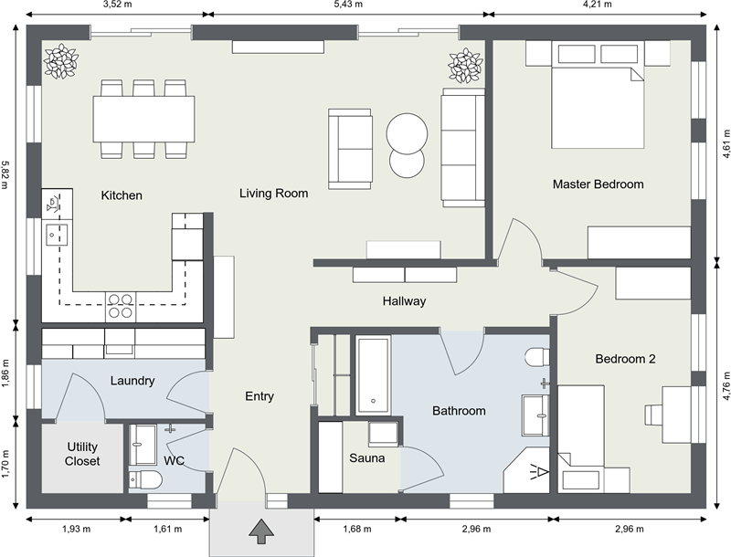 12 Examples Of Floor Plans With Dimensions - House Floor Plan Sample