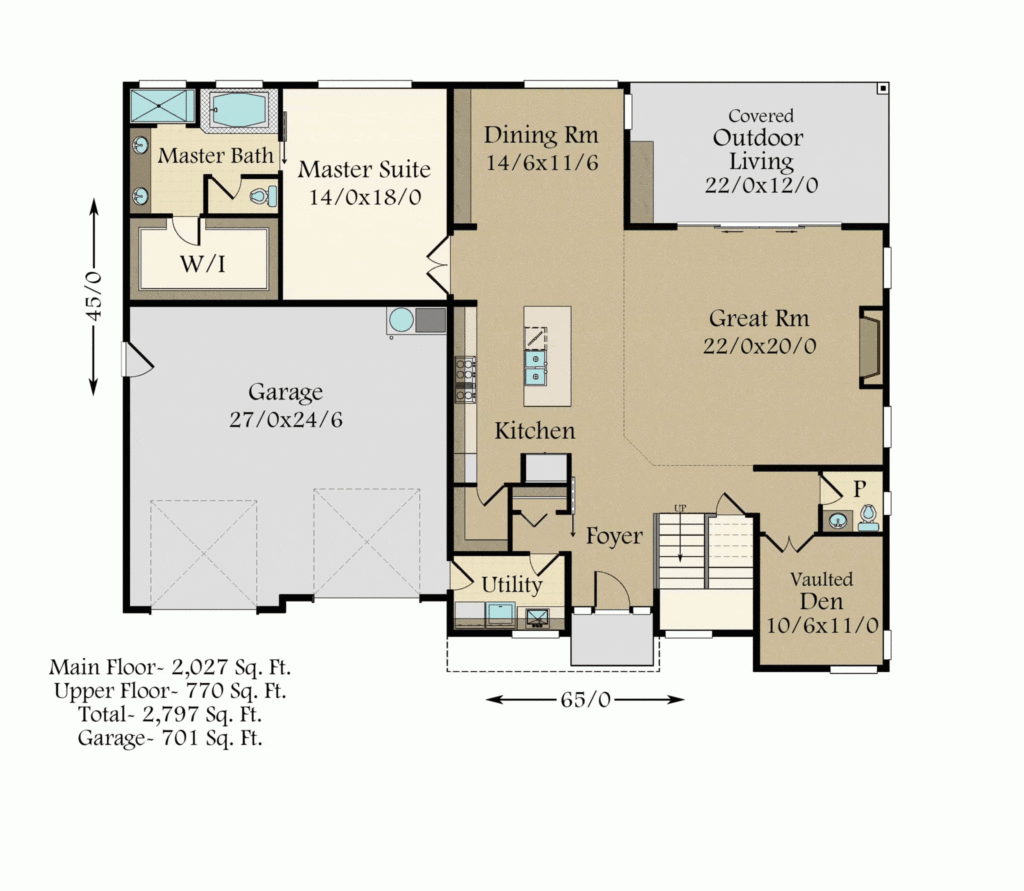 2 Story Master On Main Floor Plans Floorplans click - Main Floor Master House Plans