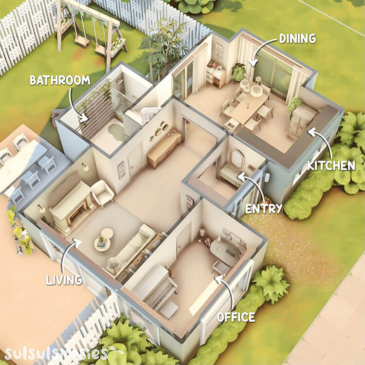 25 Sims 4 House Layouts and Floor Plans To Build Your Dream Home  - Sims House Floor Plans