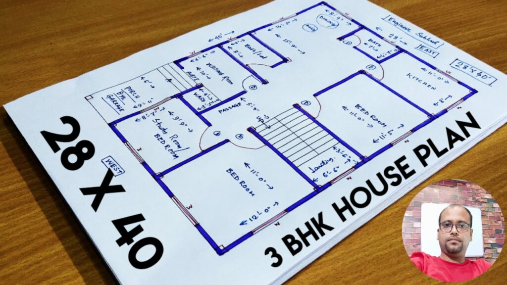 28 0 x40 0 3D House Plan 28x40 3D Home Plan Gopal Architecture  - 28 X 40 House Floor Plans