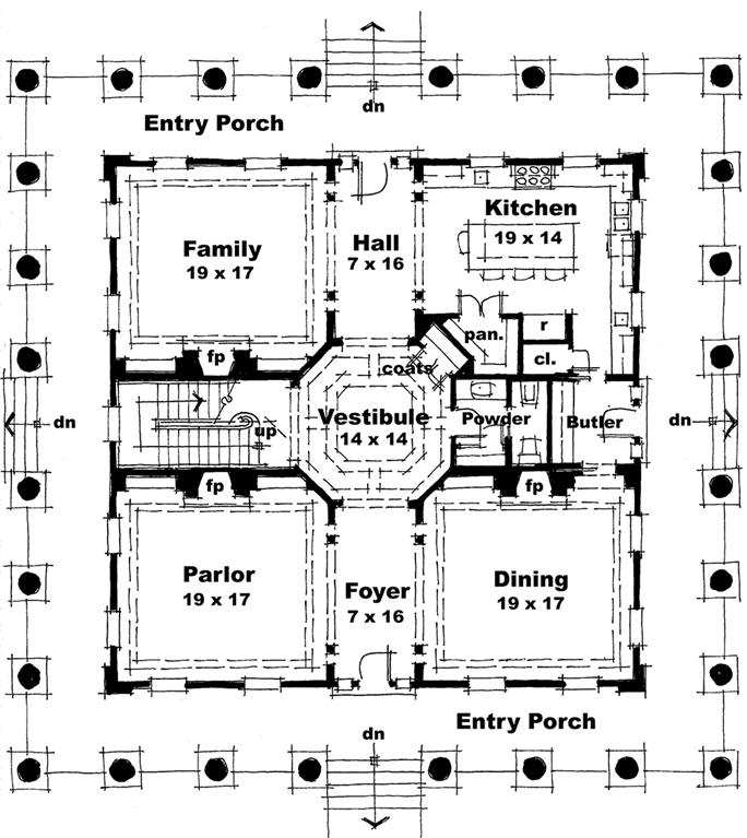 3 Bedrm 4500 Sq Ft Georgian House Plan 116 1112 - Original Georgian House Floor Plans