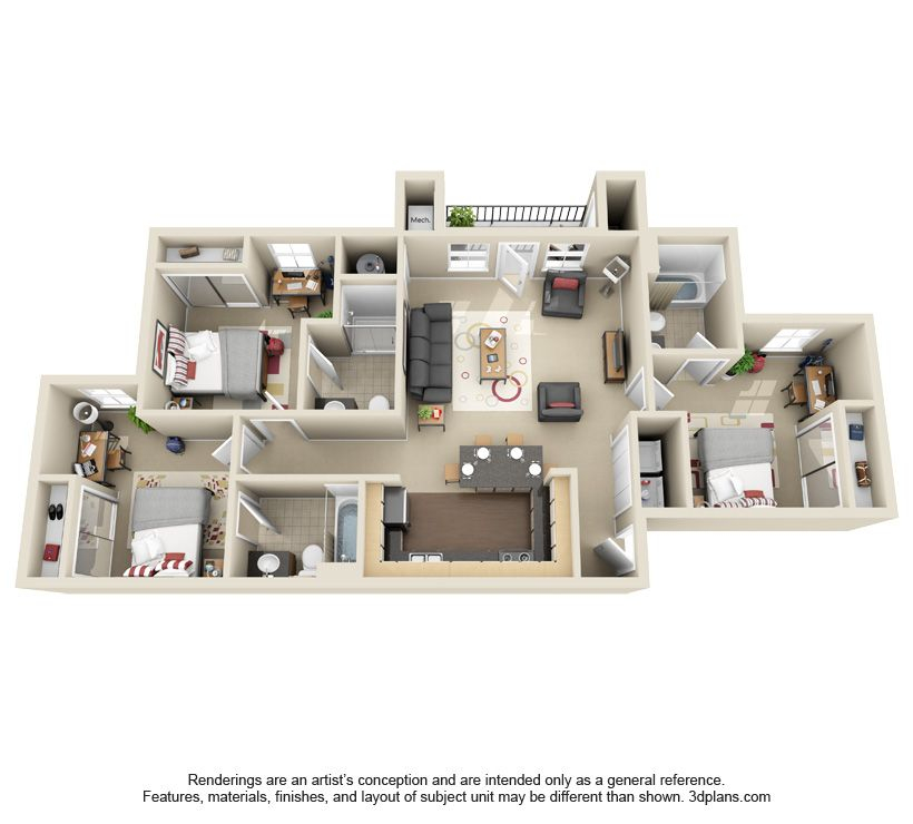 3x3 Floor Plan 3d House Plans Small House Floor Plans Model House  - 3X3 House Floor Plan