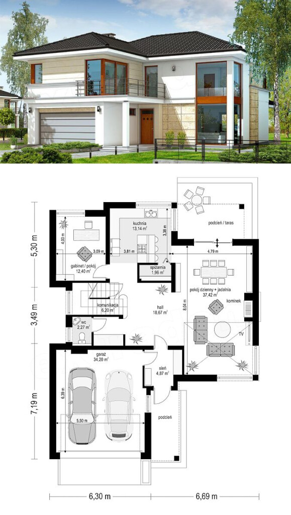 40 Small House Plans Drive Under Garage Ideas In 2021 - House Floor Plans With Underground Garage