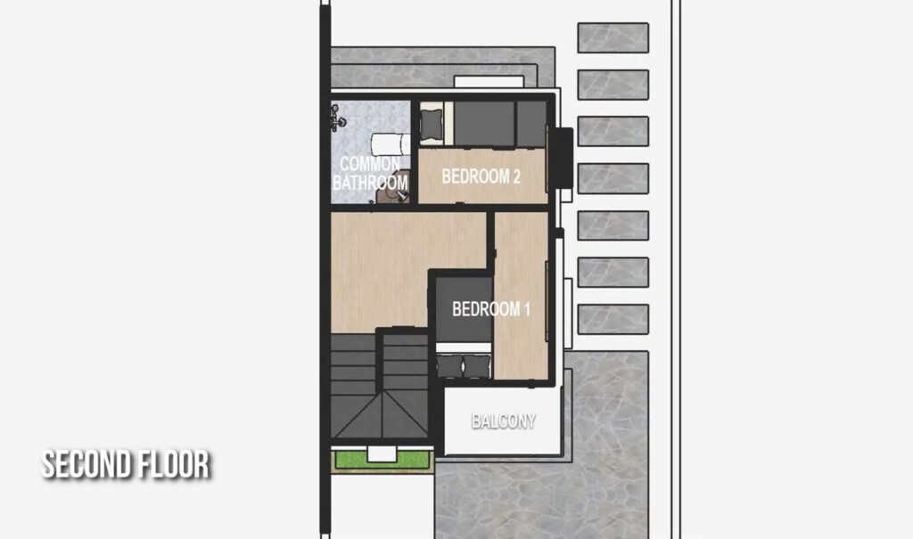 48 Sqm 2 Storey Small House Design 4x6 Meters With 2 Bedroom  - 4X6 House Floor Plan