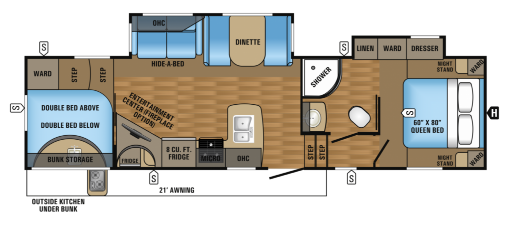 5Th Wheel Front Bunkhouse Floor Plans Floorplans click - 5Th Wheel Bunk House Floor Plans