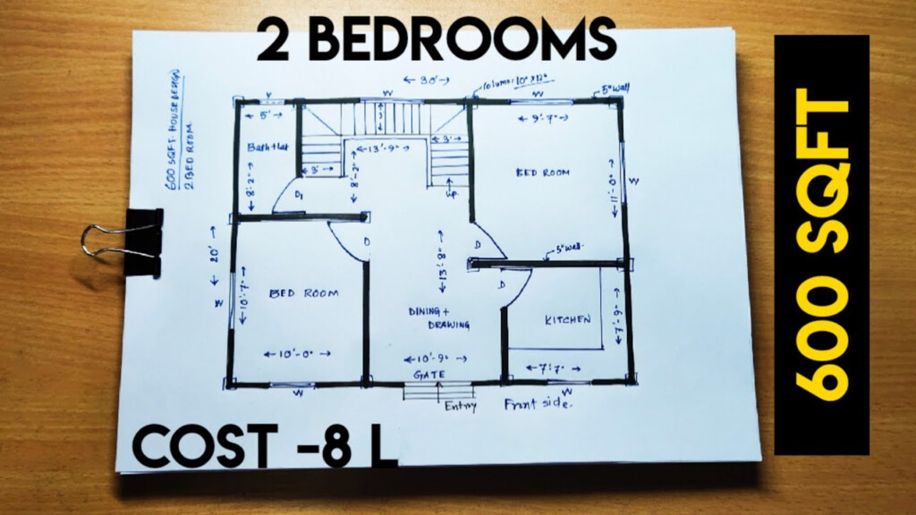 600 Sqft House Plan YouTube - 600 Sqm House Floor Plan
