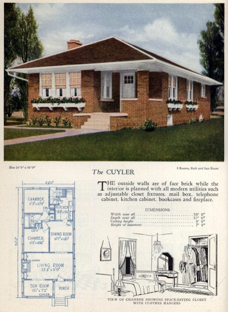 62 Beautiful Vintage Home Designs Floor Plans From The 1920s Click  - 1920'S House Floor Plans