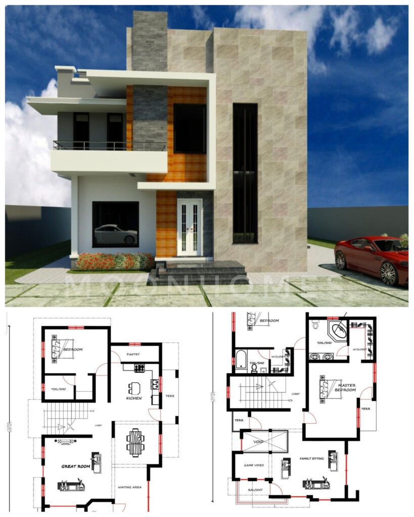 66 Gorgeous Duplex House Design With Floor Plan Satisfy Your Imagination - Duplex House Design Floor Plan