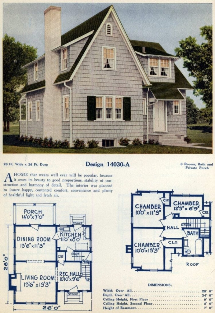 74 Beautiful Vintage Home Designs Floor Plans From The 1920s Click  - 1920'S House Floor Plans
