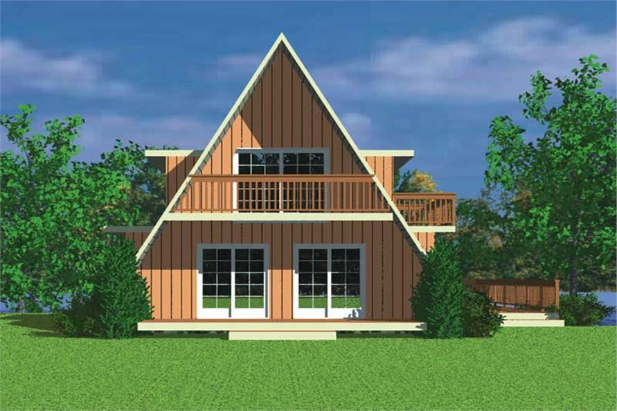 A Frame Home Plan 3 Bedrms 2 Baths 2054 Sq Ft 137 1205 - A Frame House Designs And Floor Plans