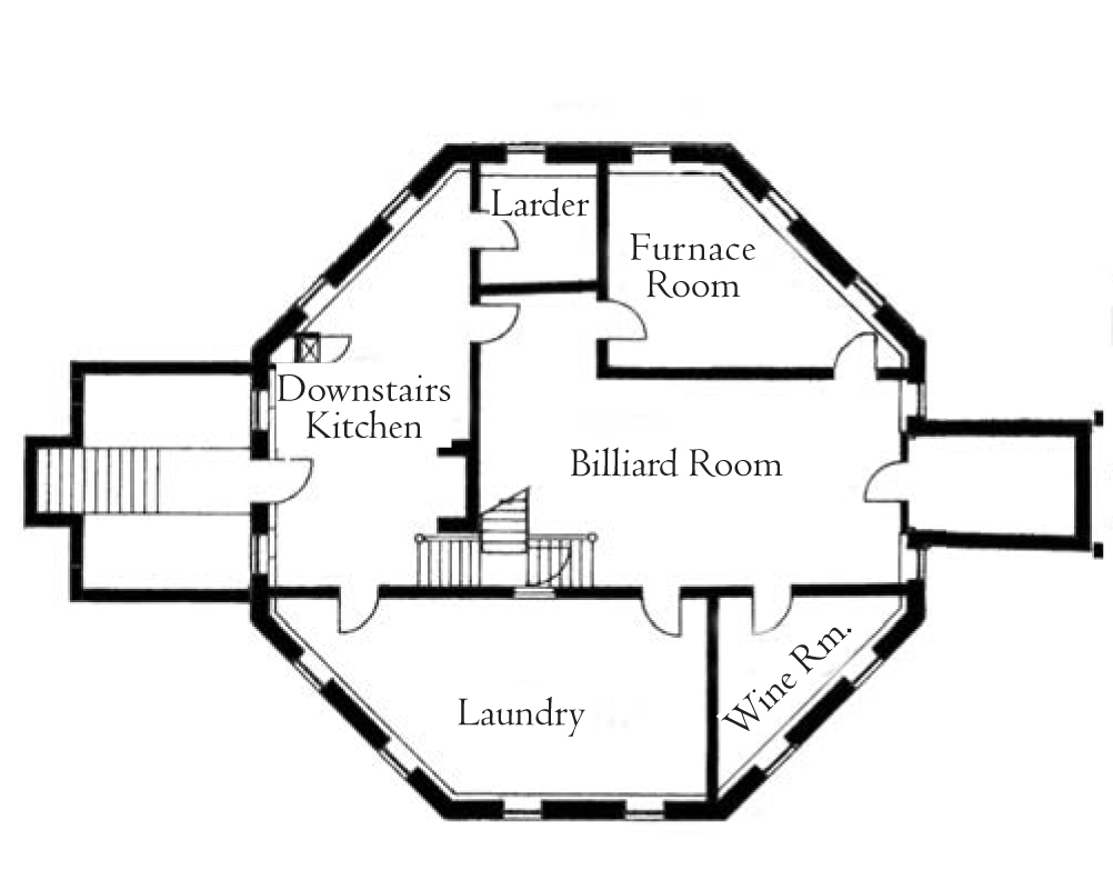 Armour Stiner House Octagon House 1860  - Armour-Stiner House Floor Plan