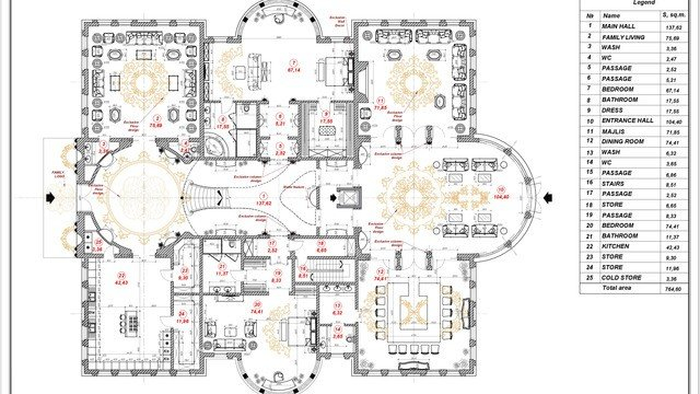 Bespoke Luxury House Plan In Dubai By Luxury Antonovich Design - Dubai House Floor Plans