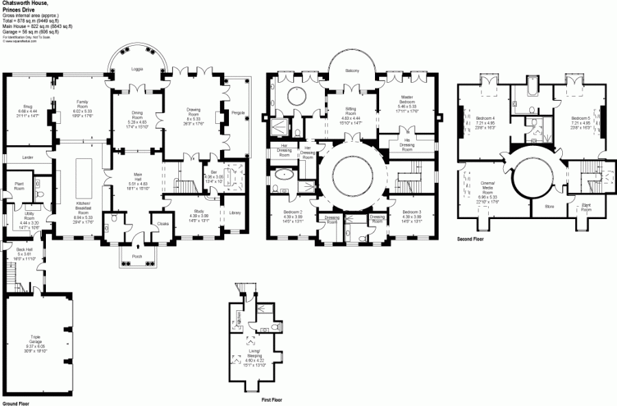 Chatsworth House England Floor Plan - Ground Floor Chatsworth House Floor Plan