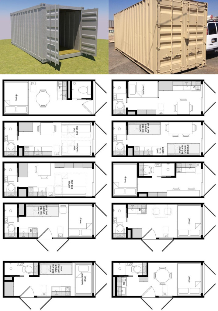 Container House 20 Foot Shipping Container Floor Plan Brainstorm Tiny  - Shipping Container Tiny House Floor Plans
