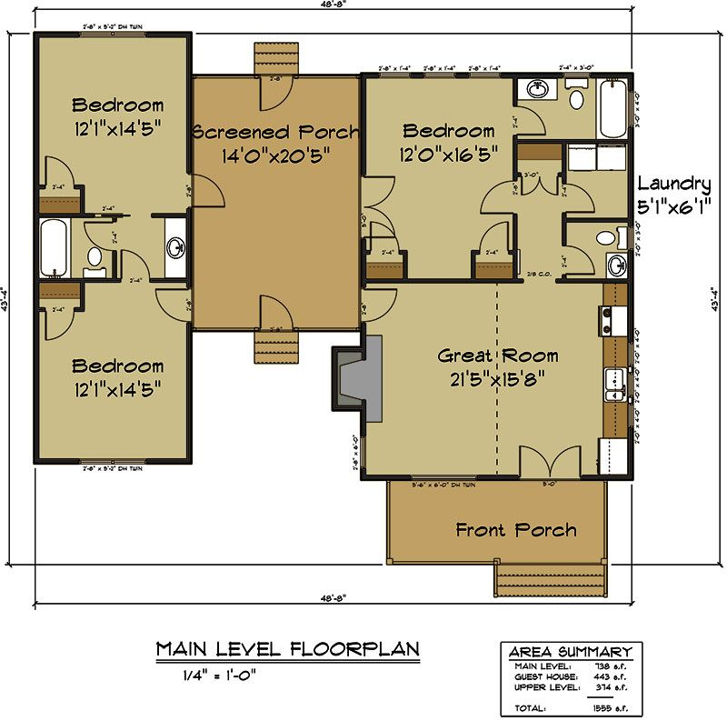 Diana s Dog Trot Dogtrot Cabin Floor Plan Dog Trot House Plans  - Dog Trot House Floor Plans
