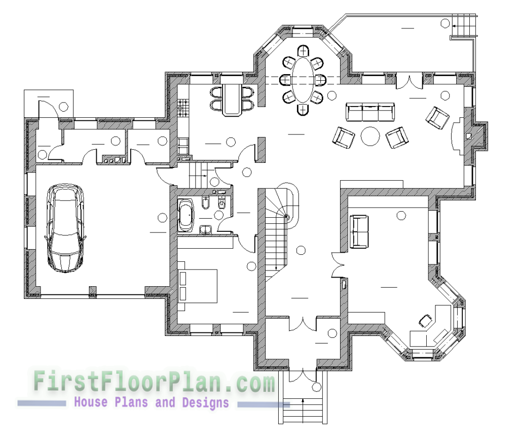 Duplex House Plans And Designs With Free AutoCAD File First Floor  - Duplex House Floor Plans Free