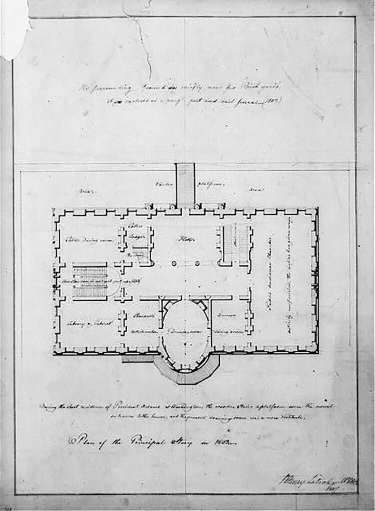 Early White House Floor Plans White House Historical Association - Original White House Floor Plan