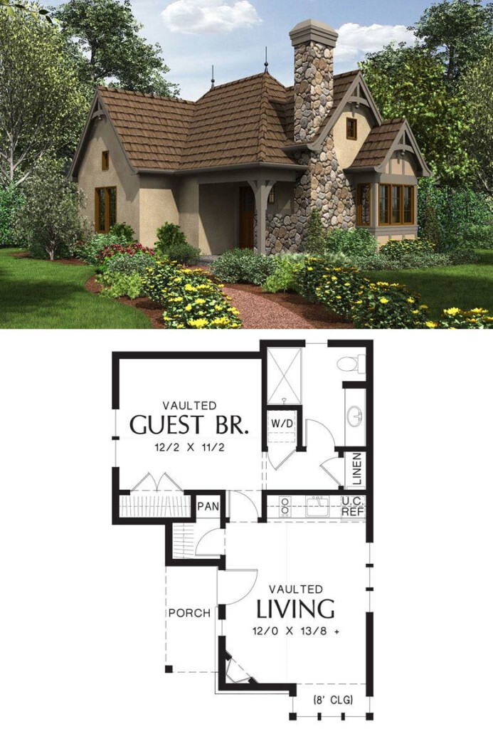 Enchanted Cottage Tiny House Floor Plan For Building Your Dream Home  - Luxury Tiny House Floor Plans