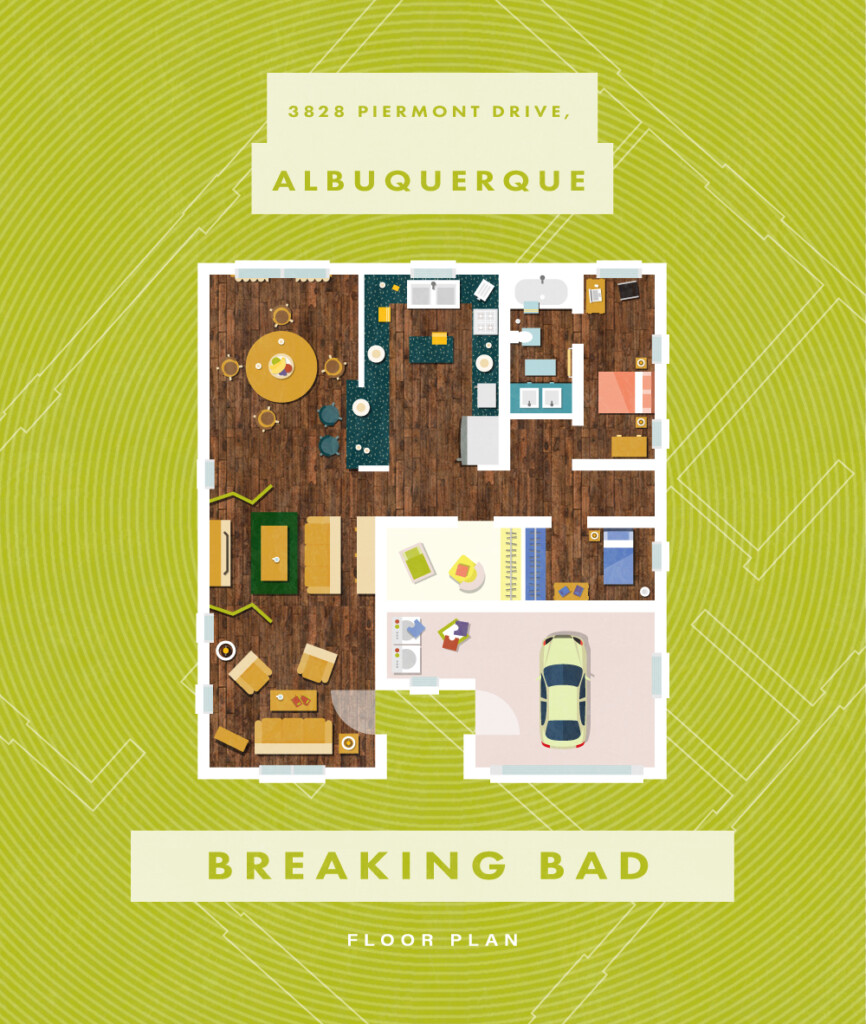 Floor Plans For Your Favourite Fictional Apartments Flats Clarendon  - Bad House Floor Plans