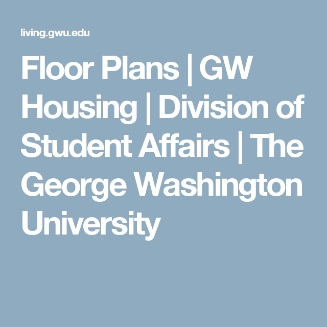 Floor Plans GW Housing Division Of Student Affairs The George  - Gw Housing Floor Plans