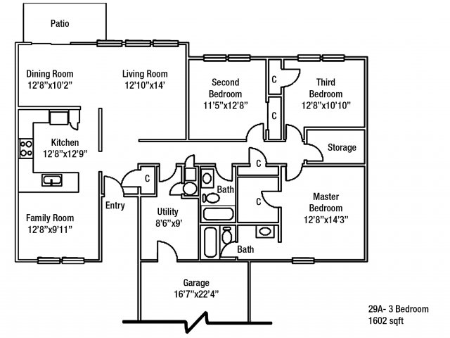 Fort Drum Military Housing Fort Drum Mountain Community Homes Floor  - Fort Drum Housing Floor Plans