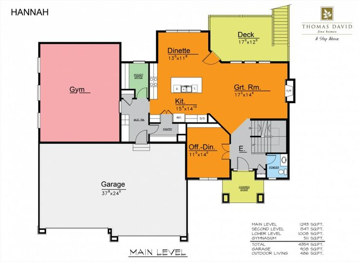 Hannah 2 Story Floorplan Thomas David Builders Floor Plans House  - Hannah Montana House Floor Plan