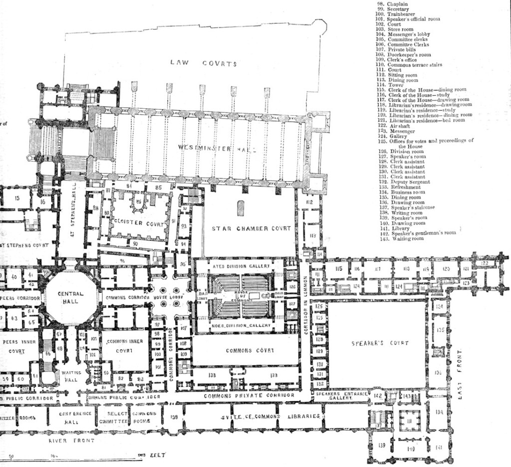 House Of Commons Floor Plan 1843 - House Of Commons Floor Plan