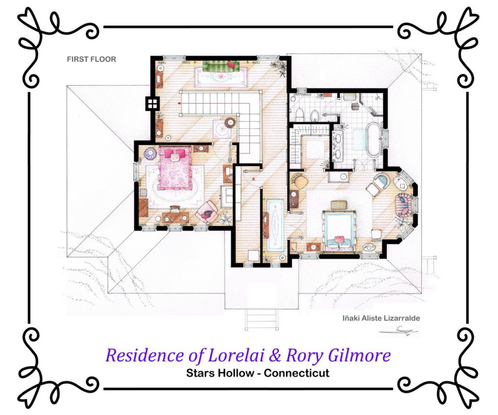 House Of Lorelai And Rory Gilmore First Floor By Nikneuk deviantart  - Lorelai And Rory'S House Floor Plan