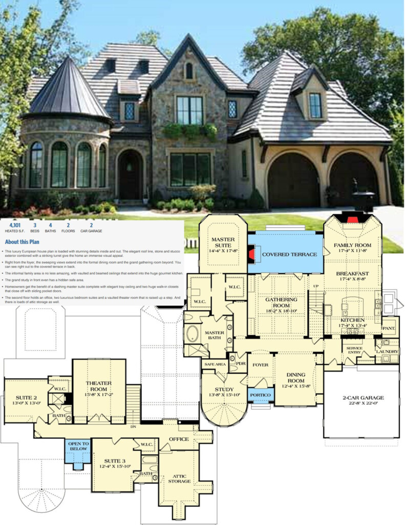 House Plans With Turrets A Classic Look For Any Home House Plans - House With Turret Floor Plan