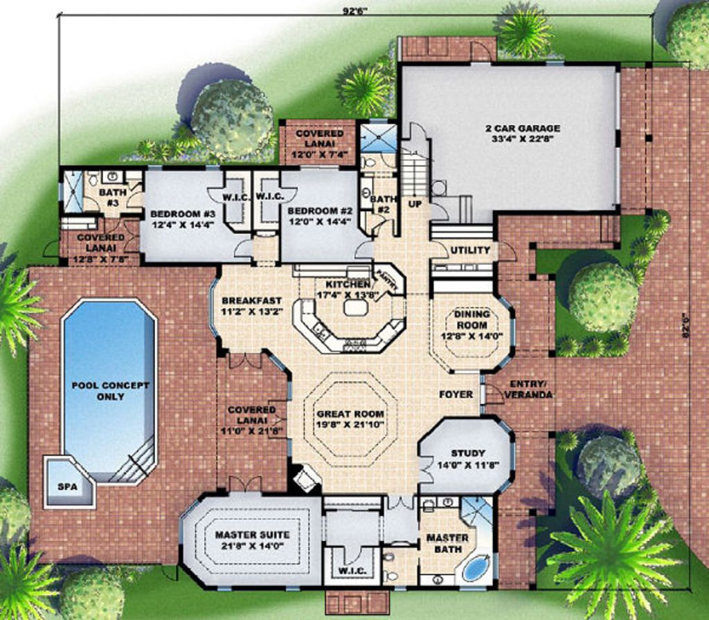 Houseplans House Plans Luxury House Plans Custom Home Designs - Custom House Floor Plans