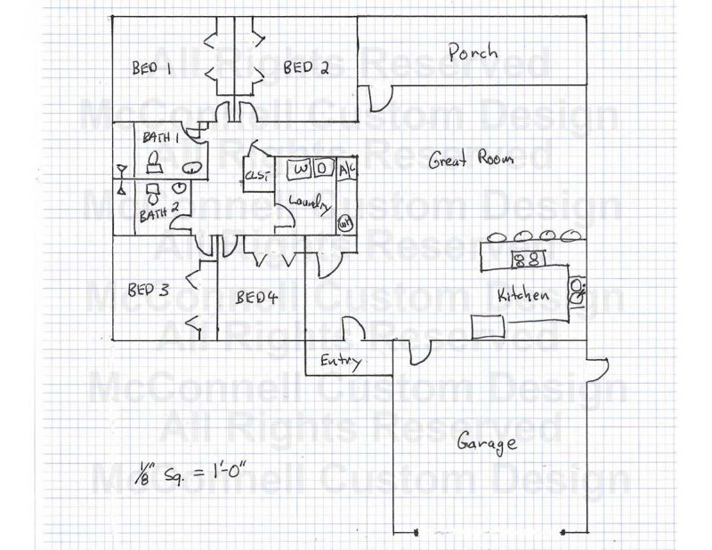 How To Draw A Simple House Floor Plan - How To Draw House Floor Plans Free