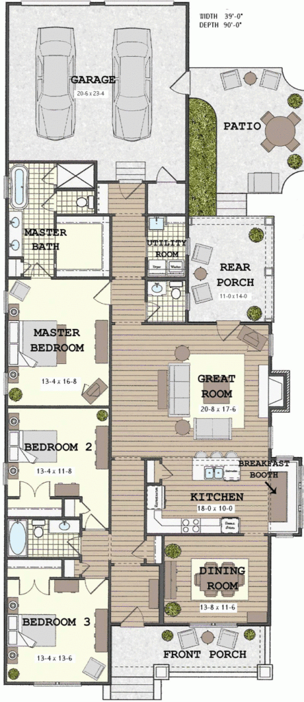 Long Narrow House Floor Plans - Long Narrow House Floor Plans