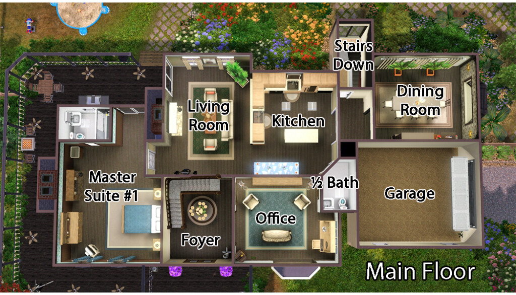 Mod The Sims The Legacy House - Sims 4 Legacy House Floor Plan