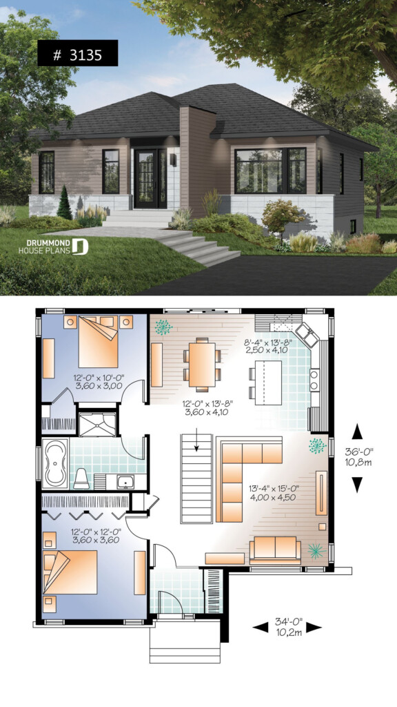 Modern Open Concept House Plans 2021 Modern House Floor Plans Open  - House Plans With Open Floor Plan And Sunroom