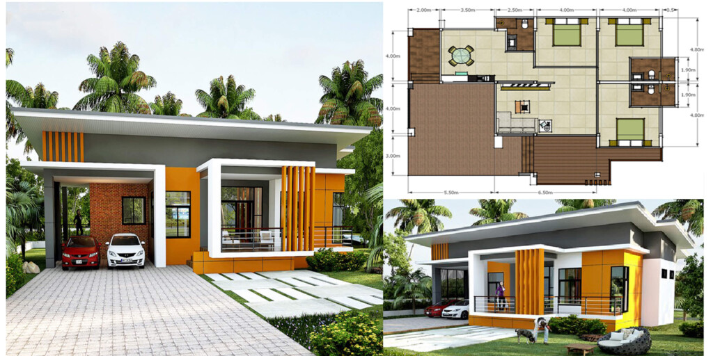 Modern Single Floor House Design Simple Pic connect - Modern House Plan 1 Floor