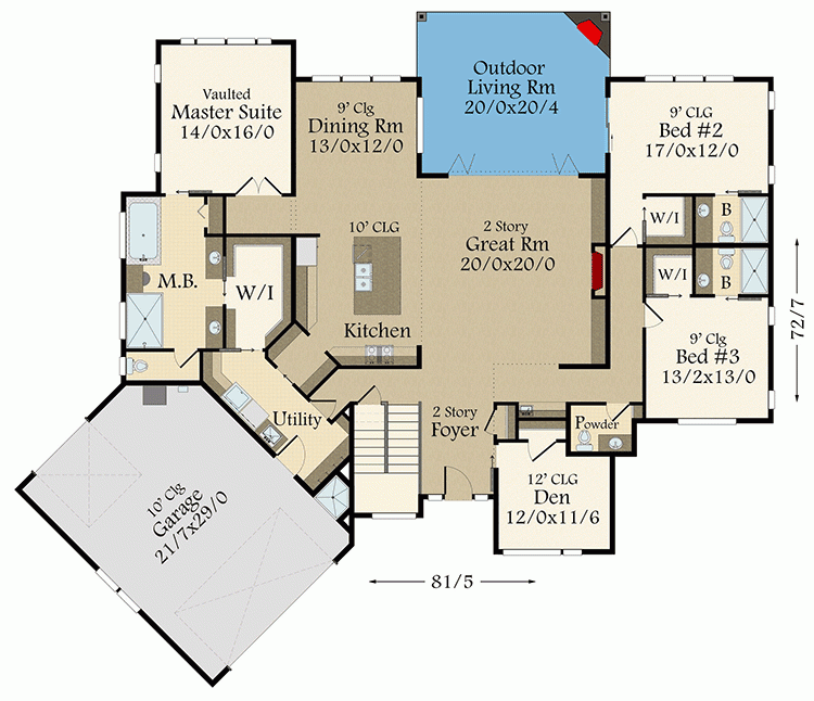 Open Concept House Plan A Guide To Maximizing Your Living Space  - One Floor House Plans Open Concept