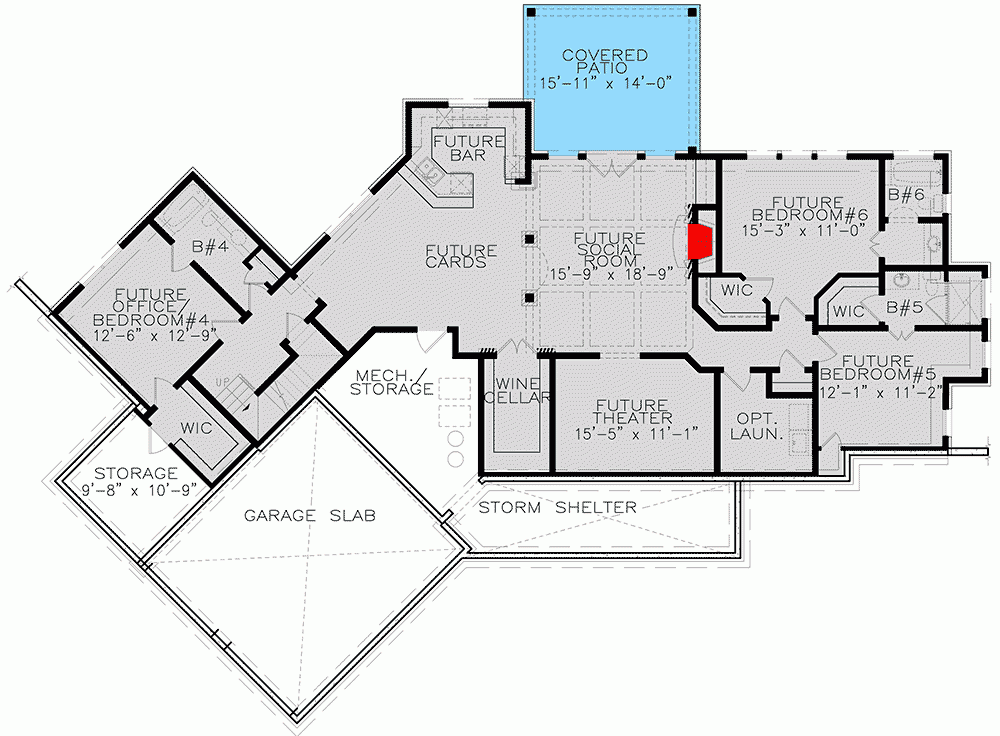 Open Concept One Story Country Home Plan With Angled Garage 25675GE  - One Floor House Plans Open Concept