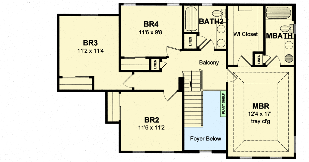 Plan 19612JF Classic Colonial House Plan Colonial House Plans  - 2 Story Colonial House Floor Plans