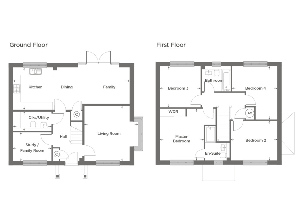 Plot MGH The Boughton Martin Grant Homes - Boughton House Floor Plan