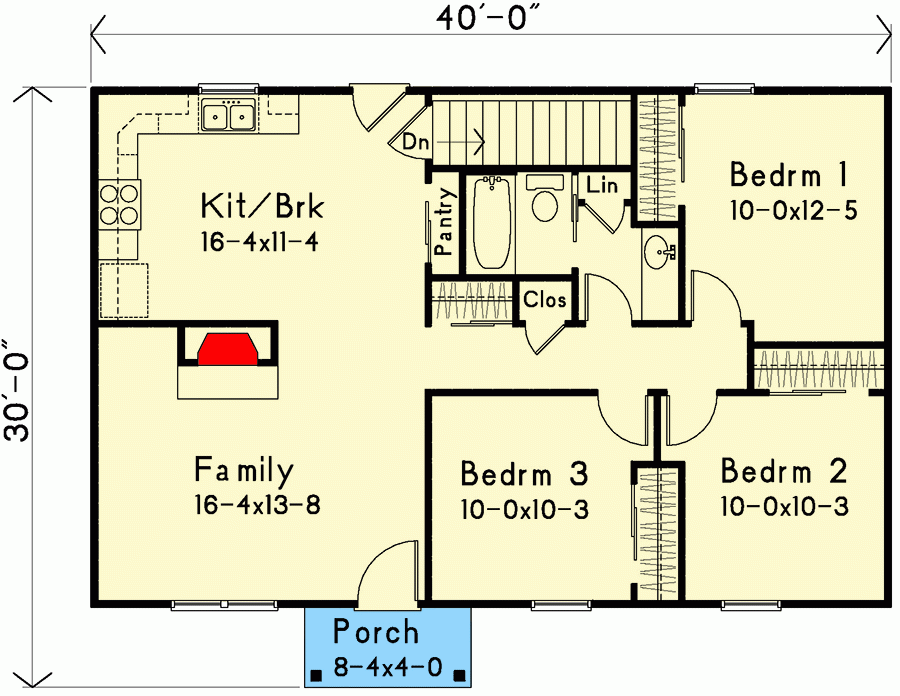 Rectangular Ranch Home Plan 22155SL Architectural Designs House Plans - Rectangle House Floor Plan