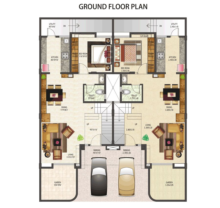 Row House Plan A Comprehensive Guide House Plans - Row House Floor Plan Design