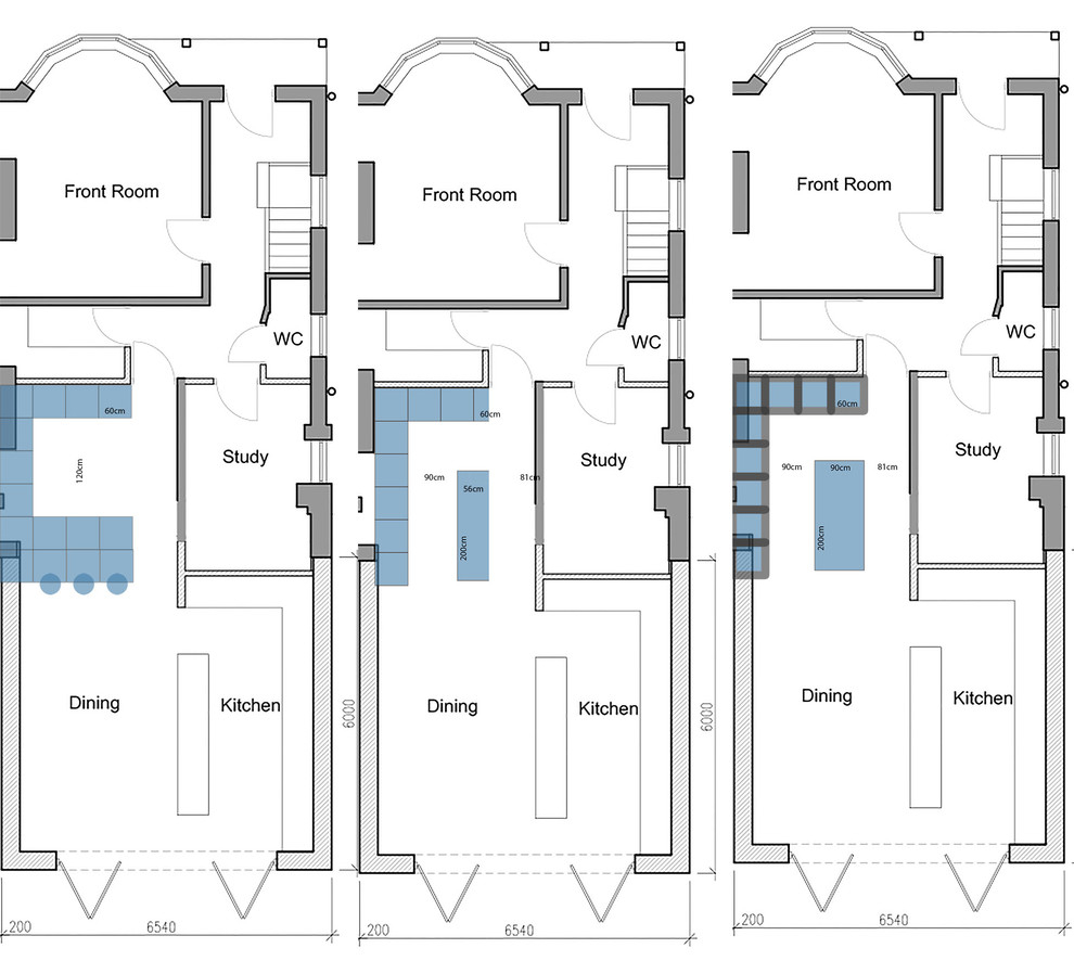 Suggestions For Rough Layout Of A Kitchen In The Middle Of A House  - Floor Plans With Kitchen In Middle Of House