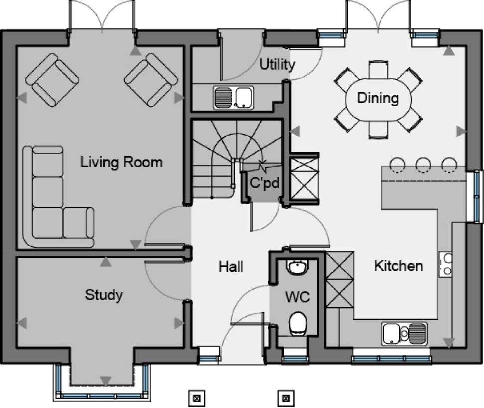 The Chiddingstone Plot 10 4 Bedroom Detached For Sale In Boughton  - Boughton House Floor Plan