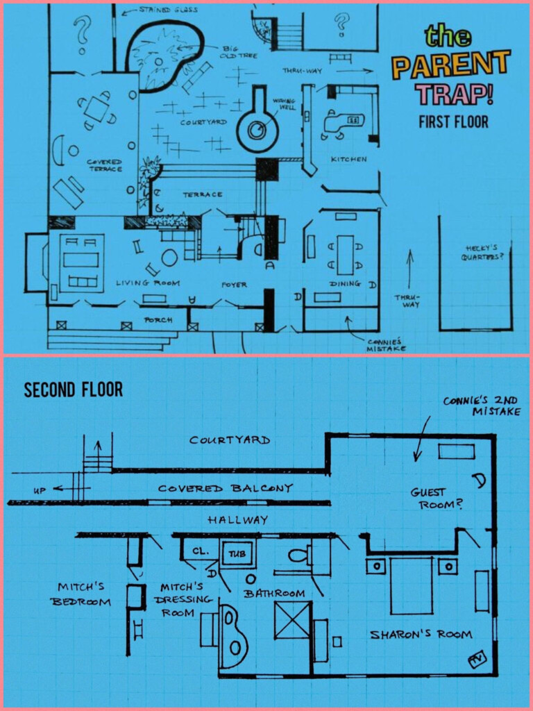 The Parent Trap Floor Plans - Parent Trap House Floor Plan