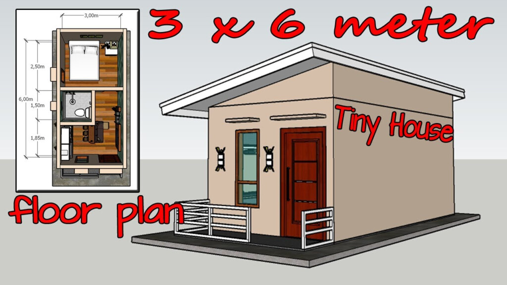 Tiny House Design 3x6 Meter Small House Design YouTube - 3X6 House Floor Plan