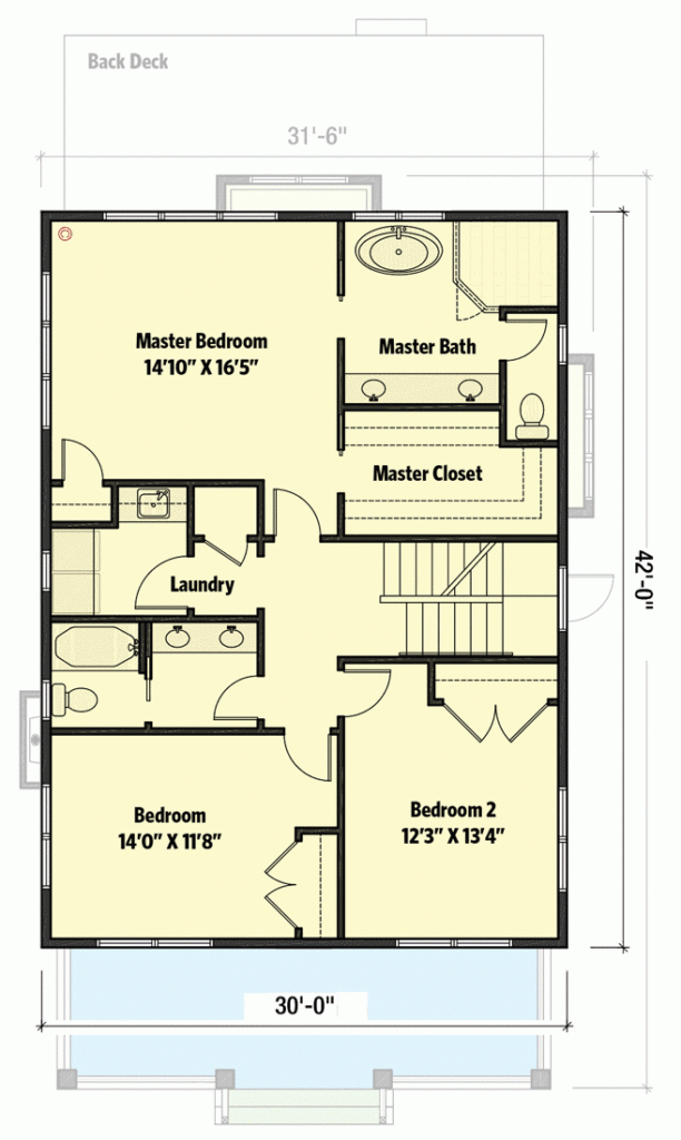 Traditional Country Home Plan With Finished Attic And Optional Basement  - House With Attic Floor Plan