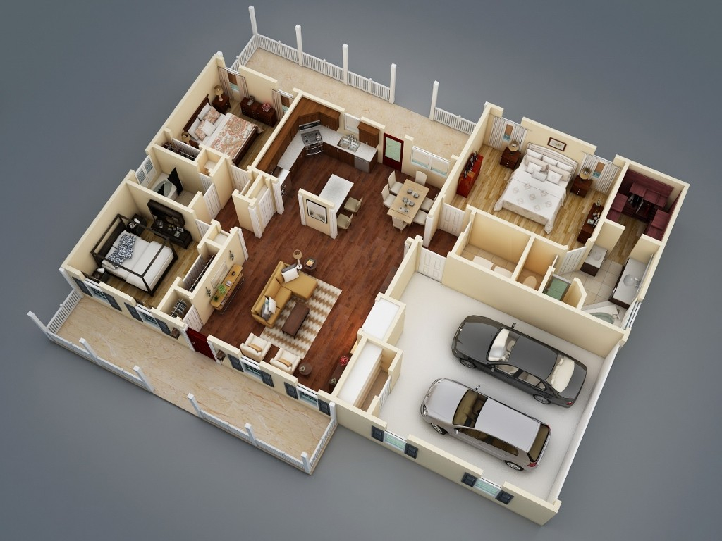 What Makes A Split Bedroom Floor Plan Ideal The House Designers - Ideal House Floor Plan