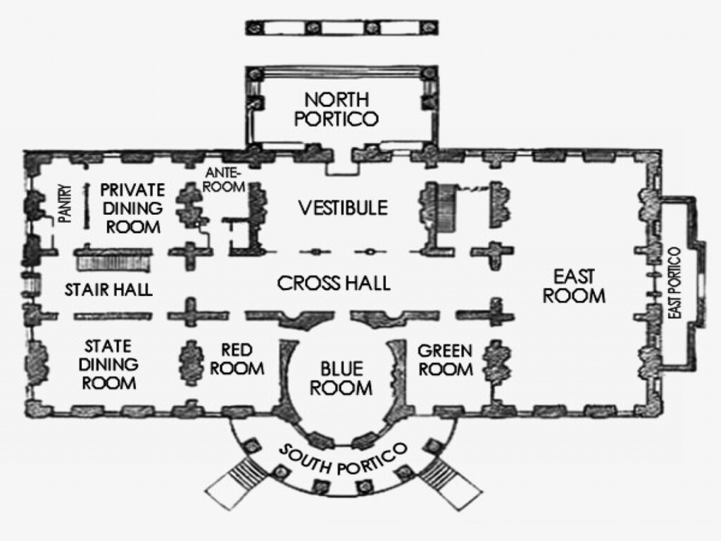 White House Original Floor Plan Floorplans click - Original White House Floor Plan